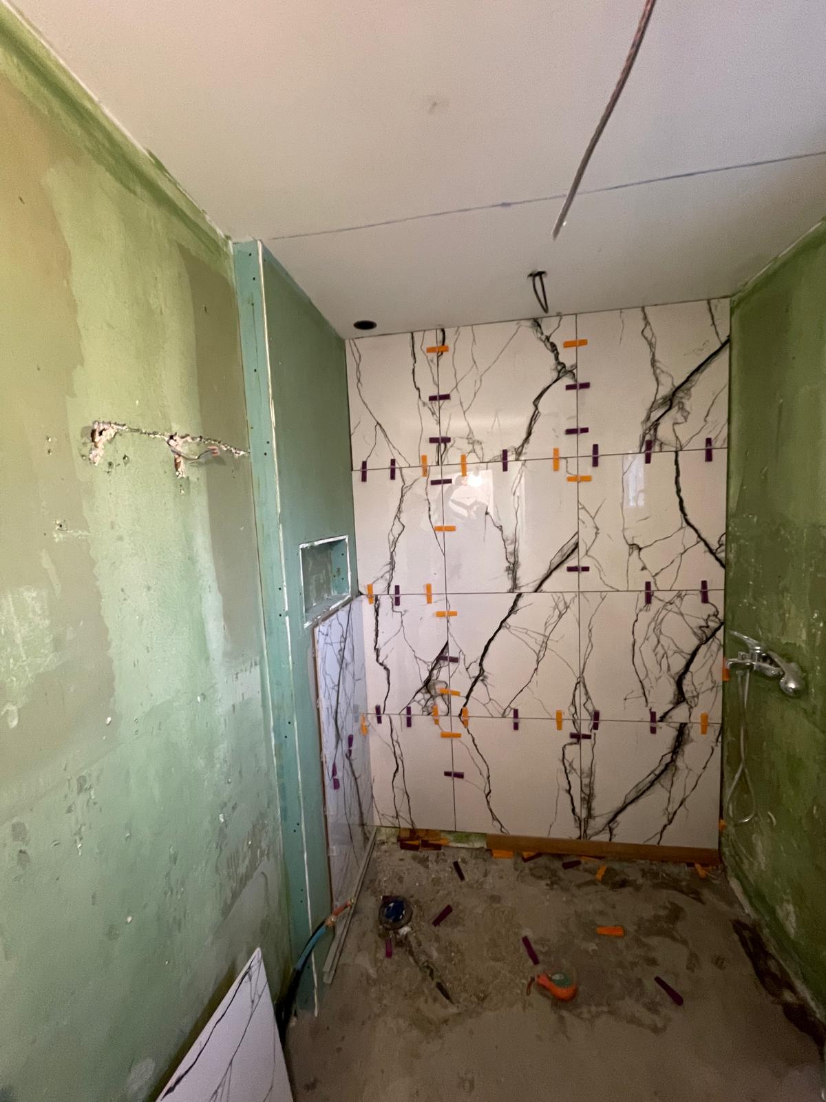 En cours salle de bain